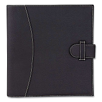 It's Academic D-Ring Non-View Binder, 3 Rings, 1" Capacity, 8.5 x 11, Black (92875)