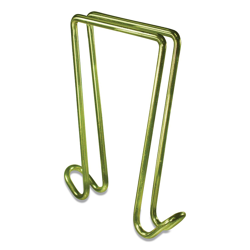 Artistic Double-Sided Coat Clip Cubicle Accessory, Metal, Brass (AOPT1309)