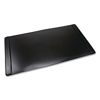 Advantus Faux Leather Desk Pad with Side Rails, 36