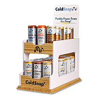 ColdSnap Display Rack, Holds 36 Pods, 9 x 17.25 x 11.25, White/Brown (101993)