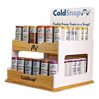 ColdSnap Display Rack, Holds 72 Pods, 16.25 x 17.25 x 11.25, White/Brown (101994)