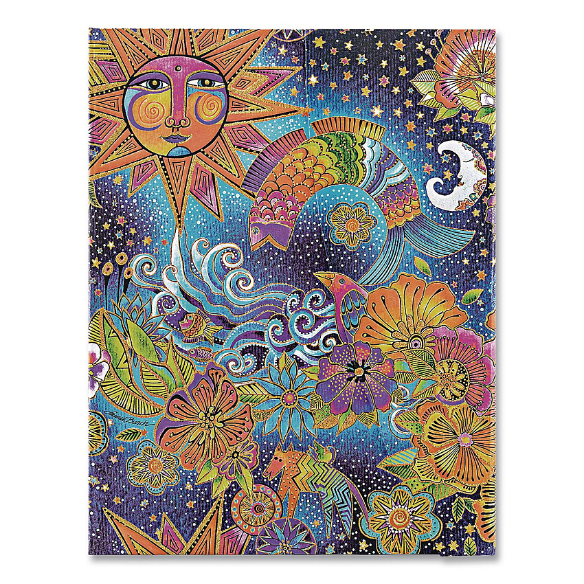Chronicle Books Paperblanks Hardcover Journal, Laurel Burch Celestial Magic Artwork, Medium/College Rule, Multicolor Cover, (72) 9 x 7 Sheets (978143979691)