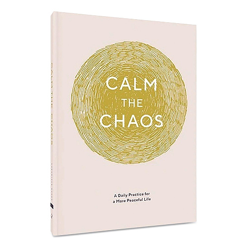 Chronicle Books Guided Journal: Calm the Chaos - A Daily Practice for a More Peaceful Life, White/Gold Cover, (72) 7 x 5 Sheets (978145216995)
