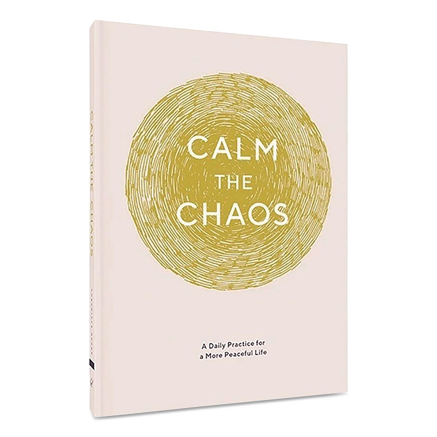 Chronicle Books Guided Journal: Calm the Chaos - A Daily Practice for a More Peaceful Life, White/Gold Cover, (72) 7 x 5 Sheets (978145216995)