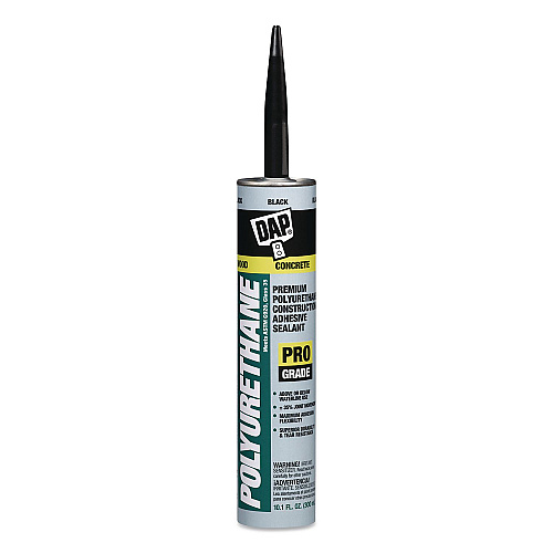 DAP Premium Polyurethane Construction Adhesive Sealant, 10.1 oz Capsule/Cartridge, Black (7079818816)