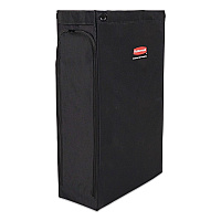 Side Load Linen Bag for Rubbermaid Commercial 2202581, 2202527, 2202587 Carts, 3.7 Bushels, 9 x 21.1 x 33, Black, 4/CT (2202526)