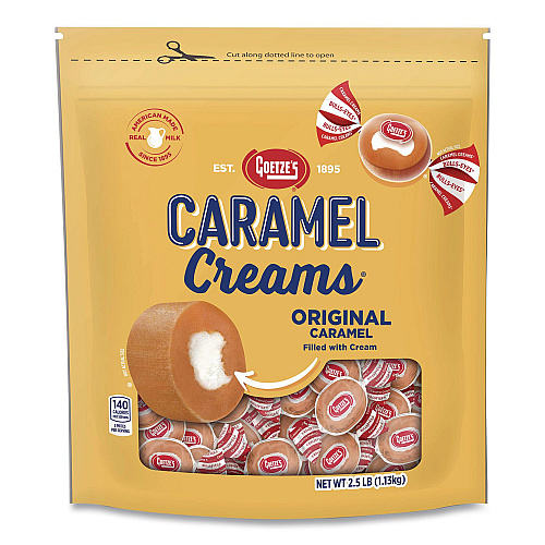 Goetzes Caramel Creams Candy, 40 oz Resealable Bag (40821)
