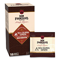 Don Francisco's Coffee Columbia Supremo Coffee Soft Pods, 18/Box (FGS14506)