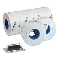 Garvey Blank Label, 0.47" x 0.86", White, 1,222 Labels/Roll, 9 Rolls/Pack (221204500)