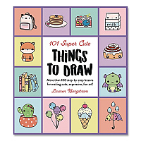 Quarto 101 Super Cute Things to Draw Book, Written by Lauren Bergstrom, Paperback, All Ages, 112 Pages (978076037501)