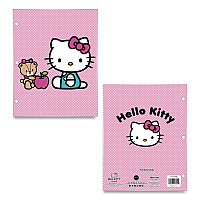 Innovative Designs Licensed Two-Pocket Folder, Hello Kitty, Side: 3-Hole Punched, Accommodates (50) 11 x 8.5 Sheets, Multicolor (717214HKSA)