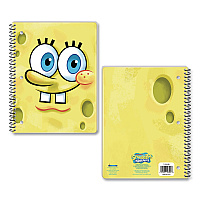 Innovative Designs Licensed Spiral Notebook, Spongebob, 1-Subject, Wide/Legal Rule, Multicolor Cover, (70) 10.5 x 8 Sheets (719132SBSA)