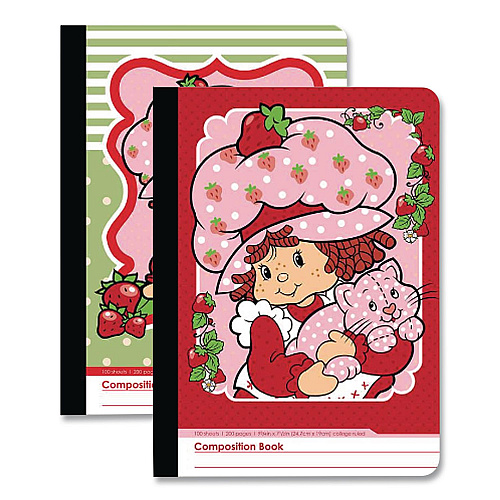 Inkology Licensed Composition Book, Randomly Assorted Strawberry Shortcake Cover Designs, Medium/College Rule, (100) 9.75 x 7.5 Sheets (4679612PDQ)