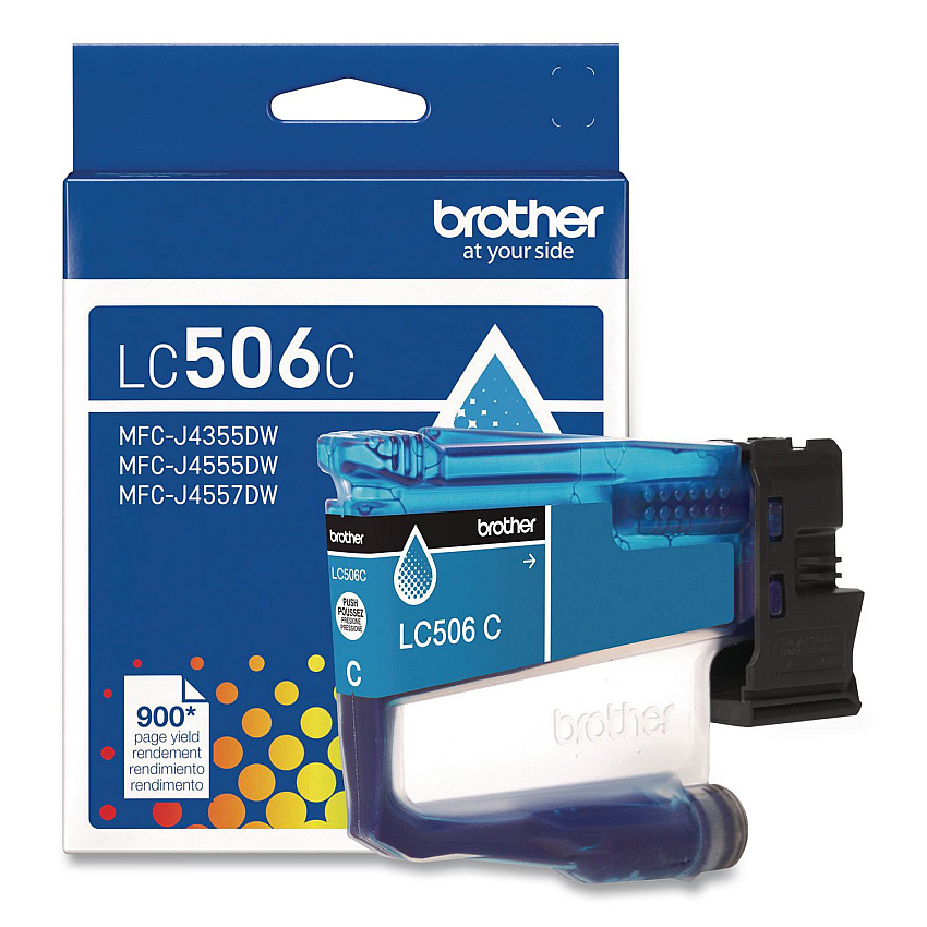 Brother LC506 INKvestment, 900 Page-Yield, Cyan (LC506CS)