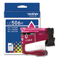 Brother LC506 INKvestment, 900 Page-Yield, Magenta (LC506MS)