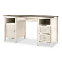 Whalen Abington Two-Pedestal Wood Computer Desk, 60