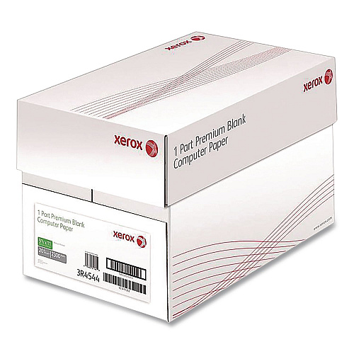 Xerox Premium Continuous Print Computer Paper, 1-Part, 92 Bright, 20 lb Bond Weight, 9.5 x 11, 2,300/Carton (266841)