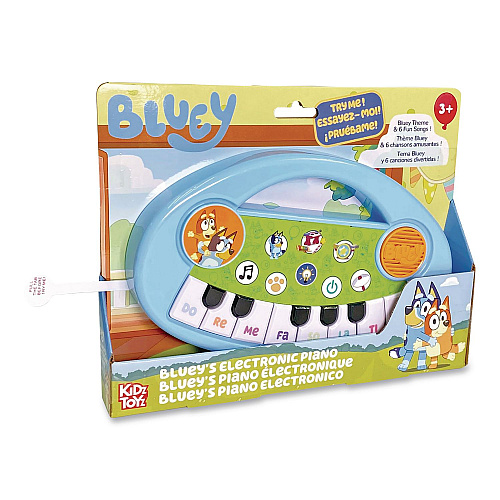 Bluey Music Time Band Electric Piano, Ages 3 and Up, Blue/Green/White (18001)