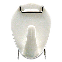 Officemate Cubicle Hooks, White, 5/Pack (509803)