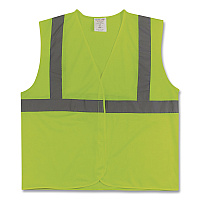 PIP ANSI Class 2 Hook and Loop Safety Vest, Large, Lime (302MVGLYL)