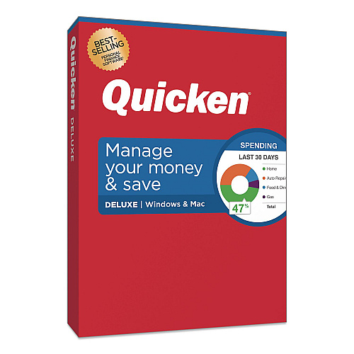 Quicken Deluxe Personal Finance Software, For 1 User (940800F071)