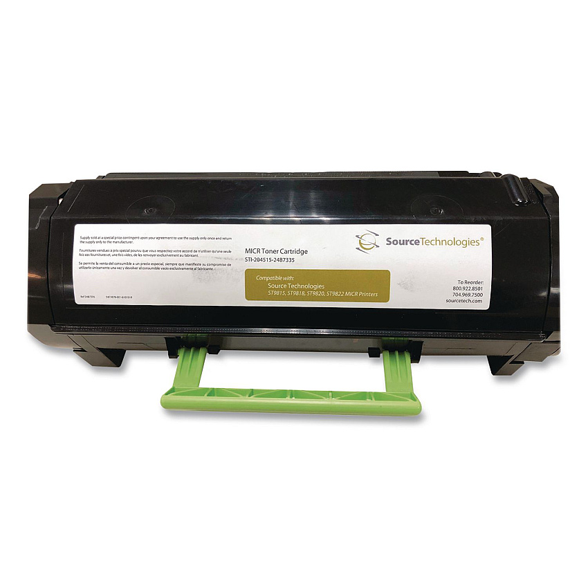 SourceTechnologies 204515 MICR Toner, 5,000 Page-Yield, Black (STI204515)