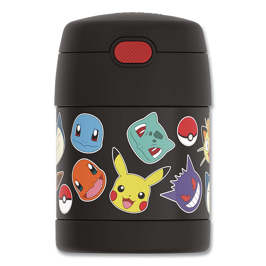 Thermos FUNtainer Pokemon Two-Compartment Food Jar, 10 oz, Black/Multicolor (F3103PM6M)