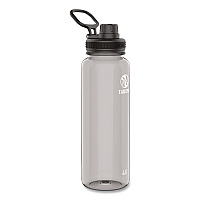 TAKEYA Tritan Plastic Water Bottle, 40 oz, Stormy Black (50412)