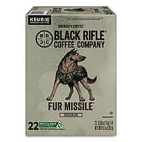 Black Rifle Coffee Company Fur Missile Coffee K-Cups, 22/Box (5510)