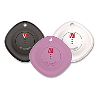 Verbatim My Finder Bluetooth Tracker for Apple iOS, Black/Purple/White, 3/Pack (32132)