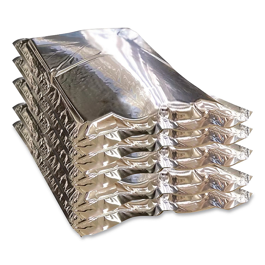 NORTECH Labs Kodiak Pack Insulated Padded Mailer, High-Density Foam, Zip Closure, 12 x 16, Silver, 25 Mailers (KP121625XL)
