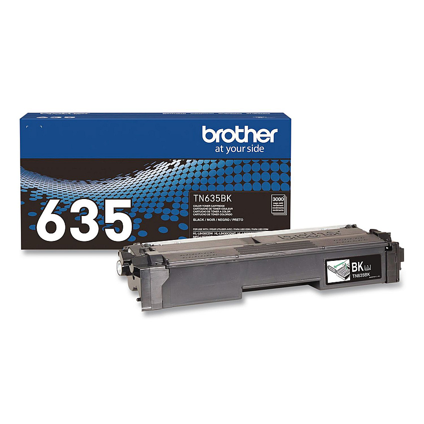 Brother TN635 Toner, 3,000 Page-Yield, Black (TN635BK)
