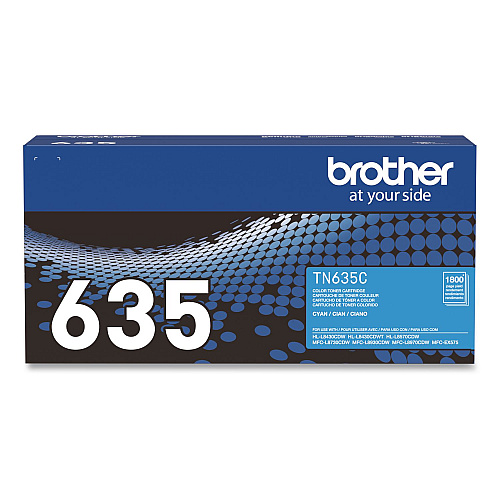 Brother TN635 Toner, 1,800 Page-Yield, Cyan (TN635C)