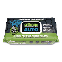Crocodile Cloth Auto Cleaning Cloths, 10 x 15, White, 100/Pack (6930100)