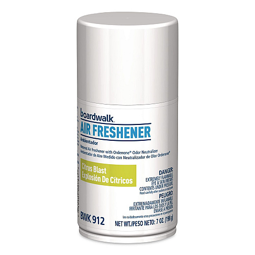 Boardwalk Metered Air Freshener Refill, Citrus, 7 oz Aerosol Can, 6/Carton (912)