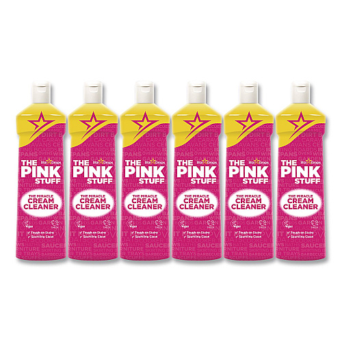 The Pink Stuff Miracle Cream Cleaner, Floral Scent, 16.69 oz Bottle, 6/Carton (823784CT)