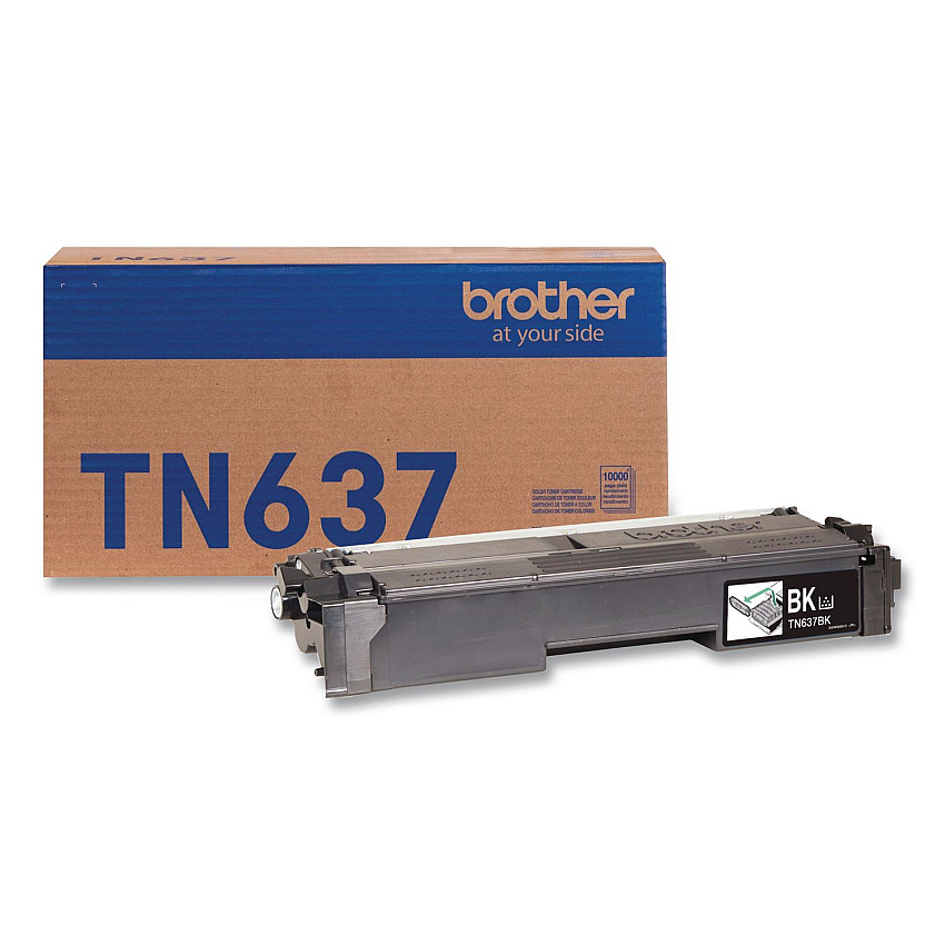 Brother TN637 Ultra High-Yield Toner, 10,000 Page-Yield, Black (TN637BK)