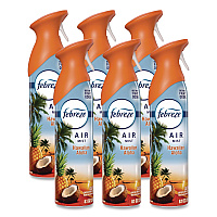 Febreze AIR, Hawaiian Aloha, 8.1 oz Aerosol Spray, 6/Carton (21385)