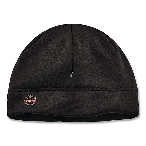 ergodyne N-Ferno 6808ZI Zippered Winter Beanie Hat with Bump Cap, One Size Fits Most, Black (16911)