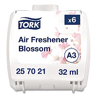 Tork Constant Air Freshener Refill, Blossom, 32 mL, 6/Carton (257021)