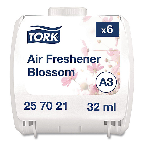 Tork Constant Air Freshener Refill, Blossom, 32 mL, 6/Carton (257021)