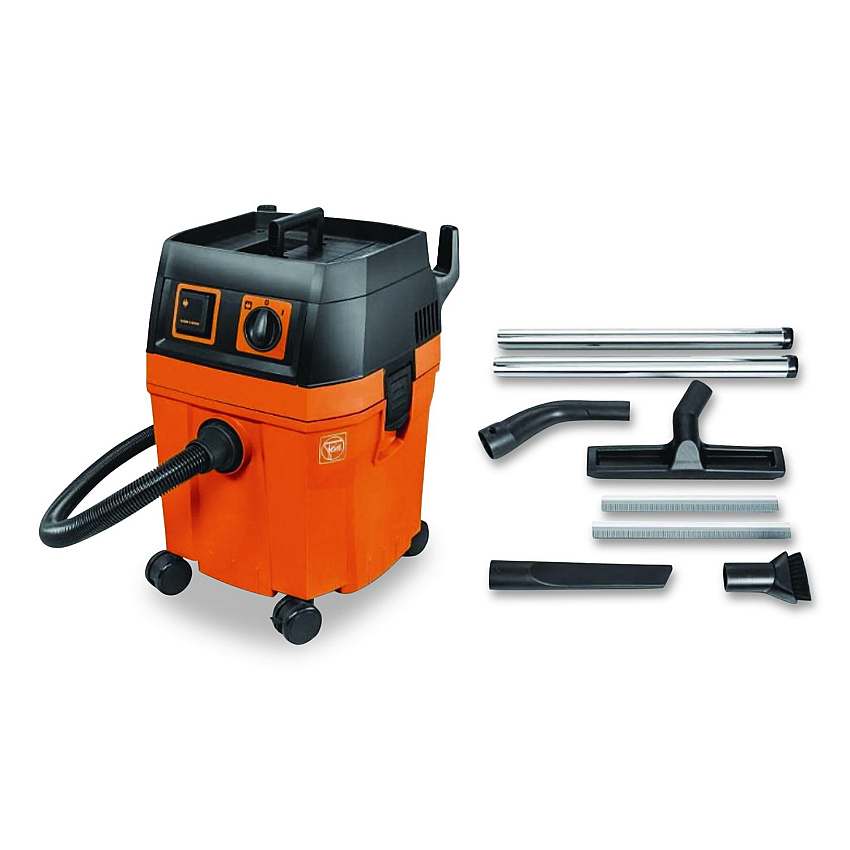 Fein Turbo II HEPA Dust Extractor Set, 8.4 gal Tank Capacity, Orange/Black (92036060990)