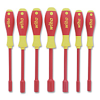 Wiha 7-Piece Insulated SoftFinish Metric Nut Driver Set (32293)