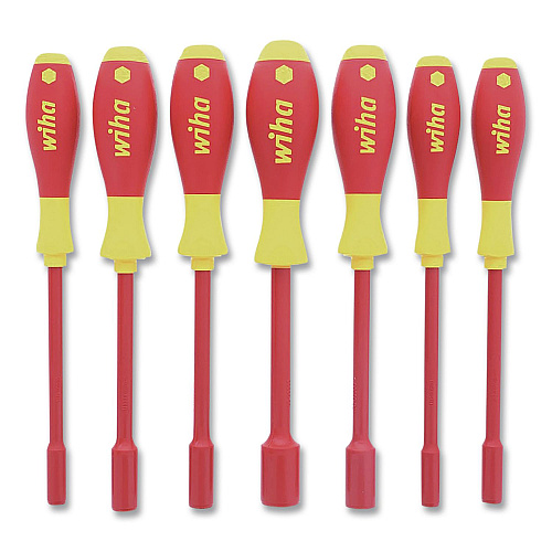 Wiha 7-Piece Insulated SoftFinish Metric Nut Driver Set (32293)