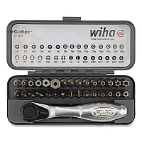 Wiha 32-Piece GoBox Security Bit Set with Mini Ratchet (74958)
