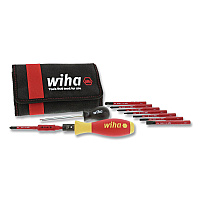 Wiha 11-Piece Insulated TorqueVario-S (10-50 In/lbs) and SlimLine Blade Set (28789)