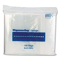 Fantapak Reloc Zippit Plastic Zipper Bags, 6" x 6", Clear, 1,000/Box (MGZ2P0606)