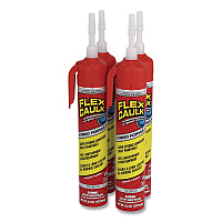 Flex Seal Flex Caulk Hi-Performance Hybrid Caulk, 6.6 oz Aerosol Can, Dries Clear, 4/Carton (CFSCLRR675)
