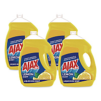 Ajax Dish Detergent, Lemon Scent, 145 oz Bottle, 4/Carton (61049651CT)