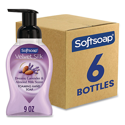 Softsoap Liquid Hand Soap Foam, Dreamy Lavender and Almond Milk, 9 oz, 6/Carton (61052503CT)